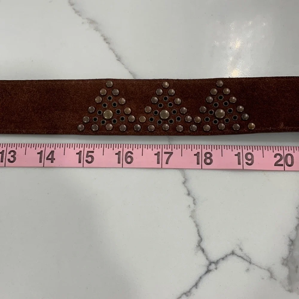 Shyanne New With Tags Brown Leather Belt with Bling‎ Embellishments. Size M/L
